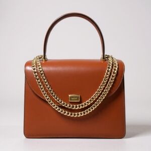 Bally Vintage Leather Box Satchel with Top Handle